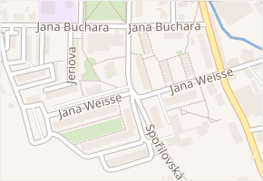Jana Weisse v obci Jilemnice - mapa ulice
