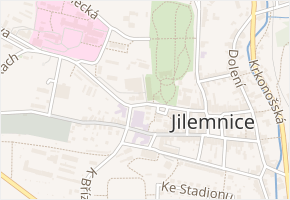 Komenského v obci Jilemnice - mapa ulice