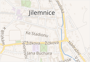 Kopeček v obci Jilemnice - mapa ulice