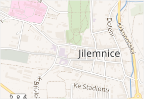 Kostelní v obci Jilemnice - mapa ulice