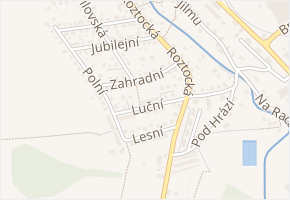 Luční v obci Jilemnice - mapa ulice