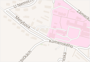 Metyšova v obci Jilemnice - mapa ulice