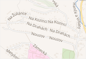 Na Drahách v obci Jilemnice - mapa ulice