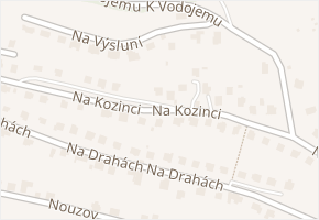 Na Kozinci v obci Jilemnice - mapa ulice