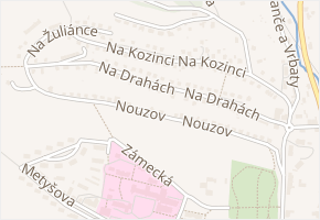 Nouzov v obci Jilemnice - mapa ulice