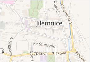Radniční v obci Jilemnice - mapa ulice