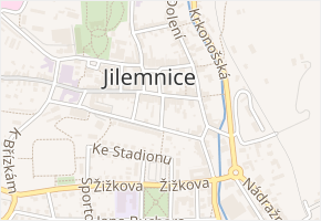 Spořitelní v obci Jilemnice - mapa ulice