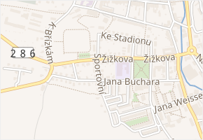 Sportovní v obci Jilemnice - mapa ulice