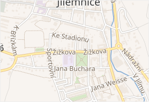 Tkalcovská v obci Jilemnice - mapa ulice