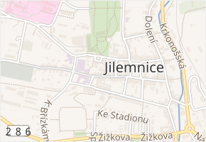 Vavřinecká v obci Jilemnice - mapa ulice