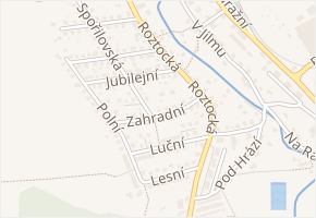 Zahradní v obci Jilemnice - mapa ulice