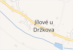 Jílové u Držkova v obci Jílové u Držkova - mapa části obce