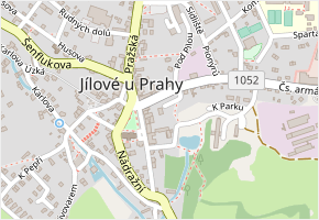 Ke Stodole v obci Jílové u Prahy - mapa ulice