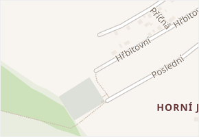 Hřbitovní v obci Jílové - mapa ulice