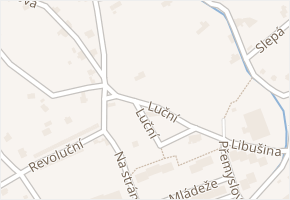 Luční v obci Jílové - mapa ulice