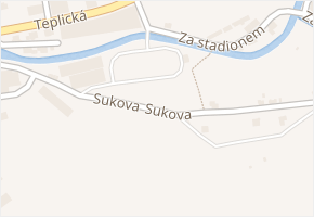 Sukova v obci Jílové - mapa ulice