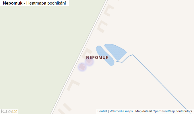 Mapa Nepomuk - Firmy v části obce.