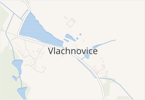 Vlachnovice v obci Jílovice - mapa části obce