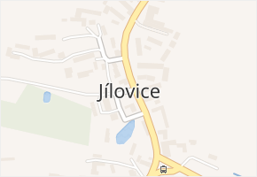 Jílovice v obci Jílovice - mapa části obce