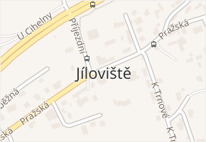 Jíloviště v obci Jíloviště - mapa části obce