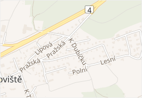 Krátká v obci Jíloviště - mapa ulice
