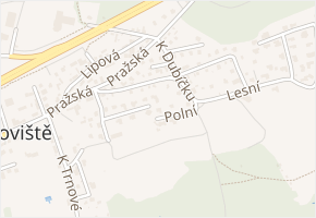 Polní v obci Jíloviště - mapa ulice