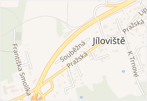 Souběžná v obci Jíloviště - mapa ulice
