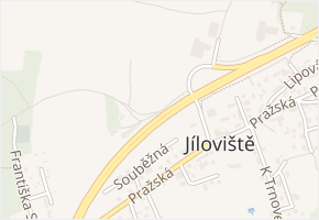 U Cihelny v obci Jíloviště - mapa ulice