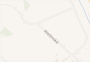 Křešínská v obci Jince - mapa ulice