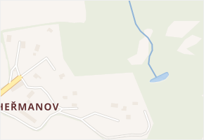 Heřmanov v obci Jindřichovice - mapa části obce