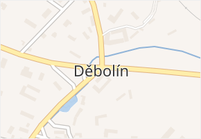 Děbolín v obci Jindřichův Hradec - mapa části obce