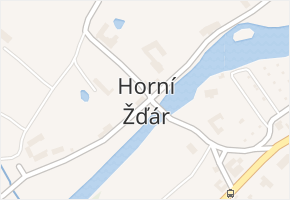 Horní Žďár v obci Jindřichův Hradec - mapa části obce