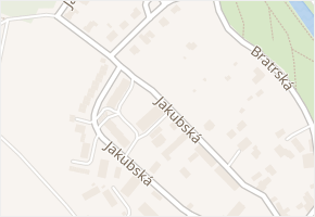 Jakubská v obci Jindřichův Hradec - mapa ulice