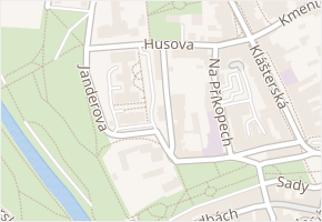 Janderova v obci Jindřichův Hradec - mapa ulice