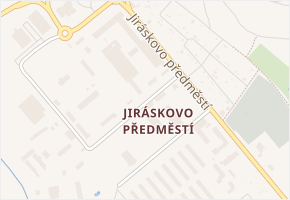 Jiráskovo předměstí v obci Jindřichův Hradec - mapa ulice