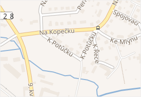 K Potůčku v obci Jindřichův Hradec - mapa ulice