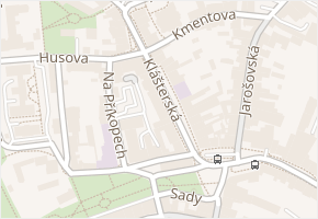 Klášterská v obci Jindřichův Hradec - mapa ulice