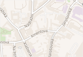 Kmentova v obci Jindřichův Hradec - mapa ulice