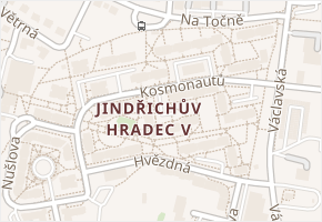 Kosmonautů v obci Jindřichův Hradec - mapa ulice