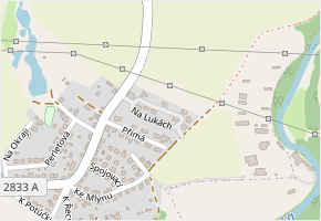 Na Lukách v obci Jindřichův Hradec - mapa ulice