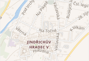 Na Točně v obci Jindřichův Hradec - mapa ulice