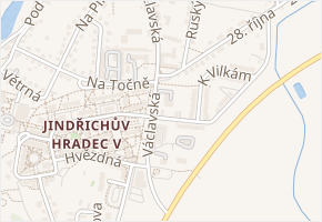 Na Výsluní v obci Jindřichův Hradec - mapa ulice
