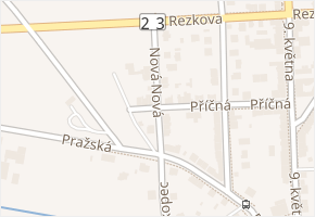 Nová v obci Jindřichův Hradec - mapa ulice