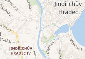 Pod hradem v obci Jindřichův Hradec - mapa ulice