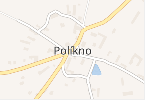 Políkno v obci Jindřichův Hradec - mapa části obce
