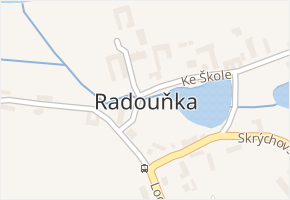 Radouňka v obci Jindřichův Hradec - mapa části obce