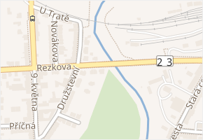 Rezkova v obci Jindřichův Hradec - mapa ulice