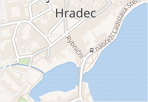 Rybniční v obci Jindřichův Hradec - mapa ulice