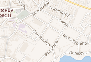 Scheinerova v obci Jindřichův Hradec - mapa ulice