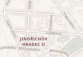 Sládkova v obci Jindřichův Hradec - mapa ulice